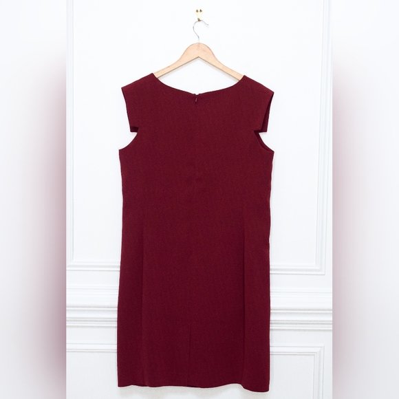 MM LaFleur Sarah Dress Pomegranate Red Dress Shift Size 16 - Picture 6 of 8